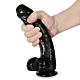 Ezra - Black Dildo with Suction Cup 7 Inch