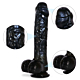 Ezra - Black Dildo with Suction Cup 7 Inch