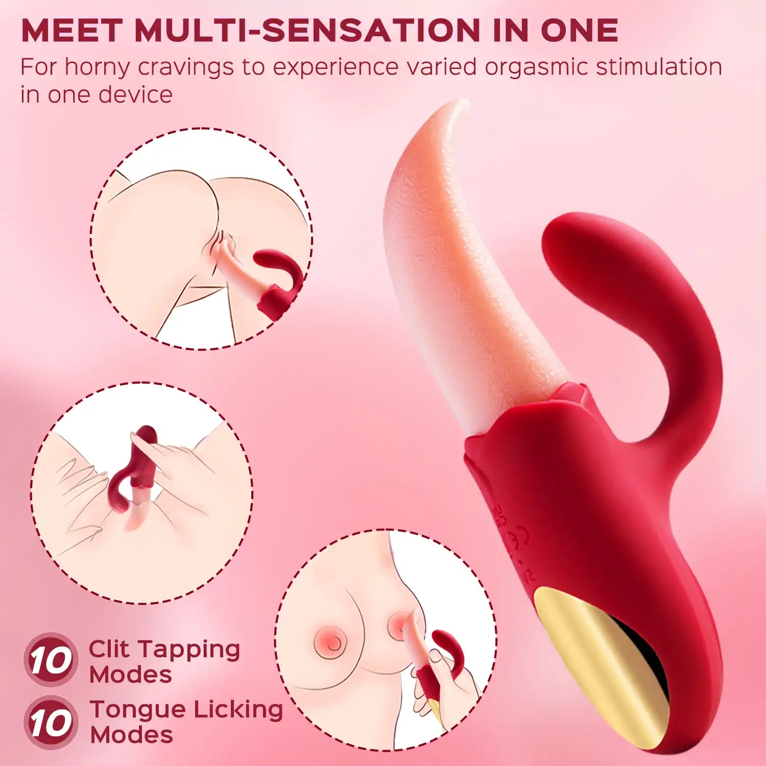 Dr Ora - Clit Stimulator  Tongue Vibrator Rabbit Vibrator