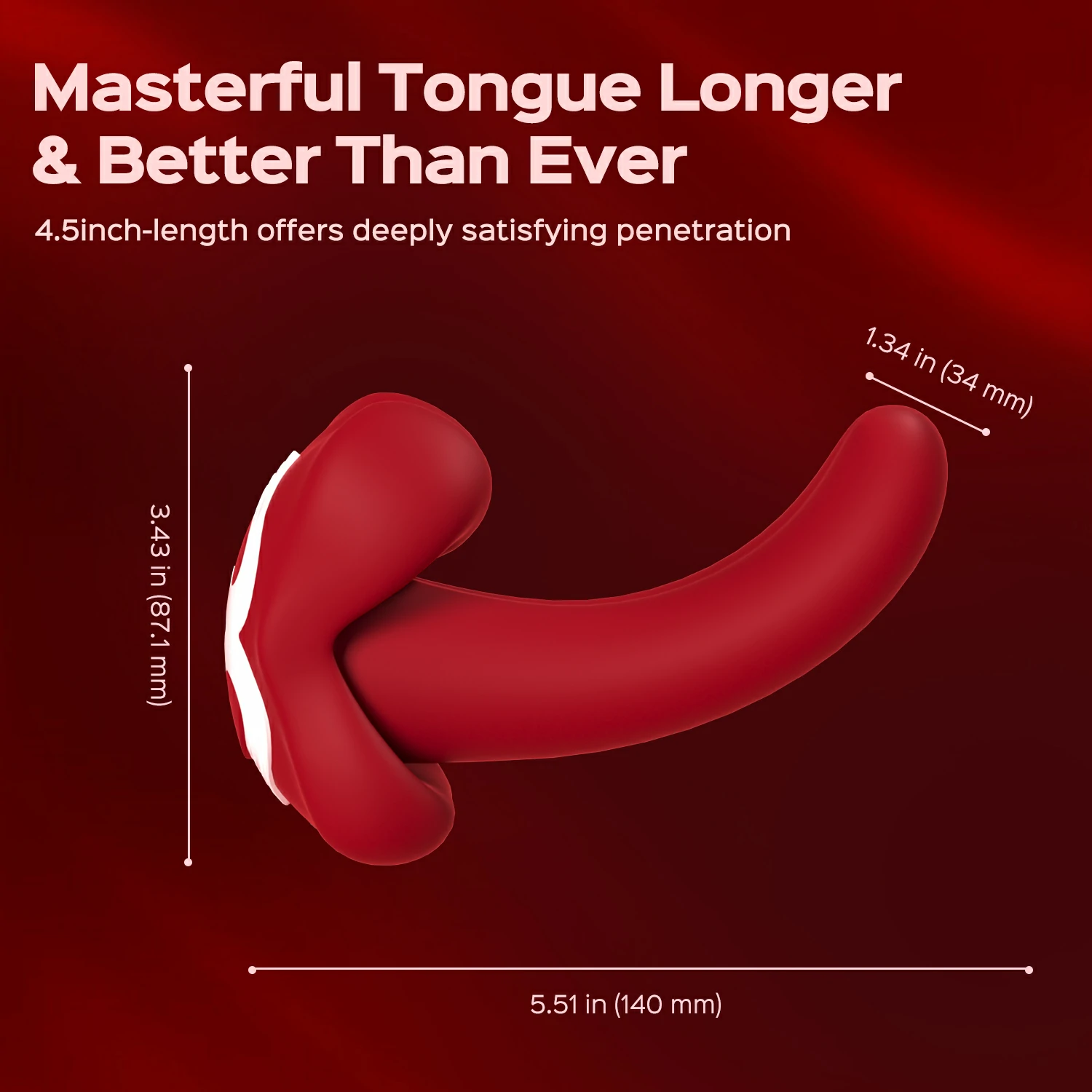 Liplock - Big Mouth Rotating Tongue Vibrator with Remote Control