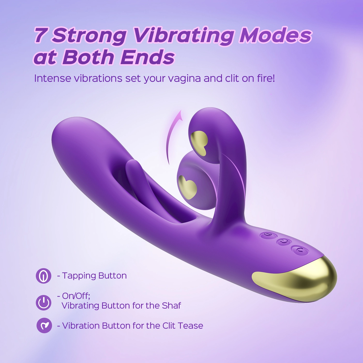 Samara - Clitoral Stimulator Rabbit Finger Tapping G-Spot Vibrator